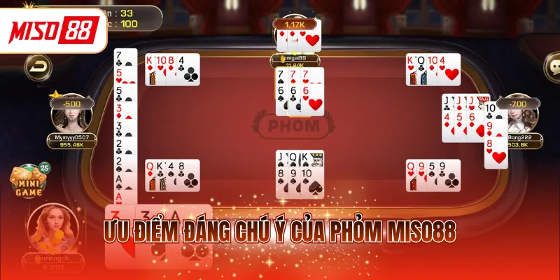Ưu điểm đáng chú ý của Phỏm MISO88